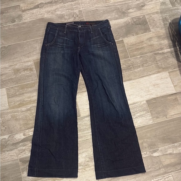 Ag Adriano Goldschmied Denim - 🅁🄰🅁🄴 AG Adriano Goldschmied Flare Wide Leg the Deco Trouser Jeans